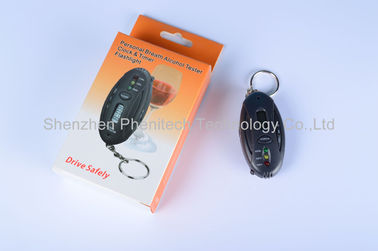 پلاستیک ABS در Keychain نفس الکل تستر، الکل سنج دیجیتال پاسخ سریع
