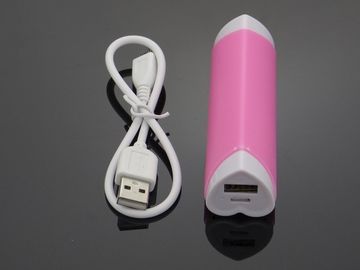 قلب شکل پماد USB قابل حمل بانک قدرت برای آیفون / آی پاد، رنگارنگ