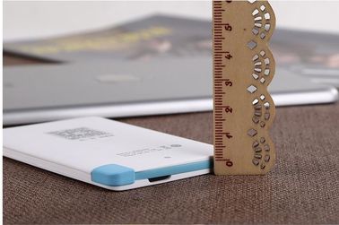 باریک و قابل حمل لیتیوم یون بانک قدرت 4000mAh برای تلفن همراه / آی پد، سفید