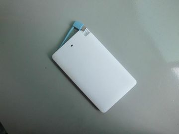 باریک و قابل حمل لیتیوم یون بانک قدرت 4000mAh برای تلفن همراه / آی پد، سفید