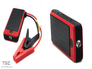 دو USB بانک قابل حمل قدرت 12000mah پرش استارت خودرو در قرمز