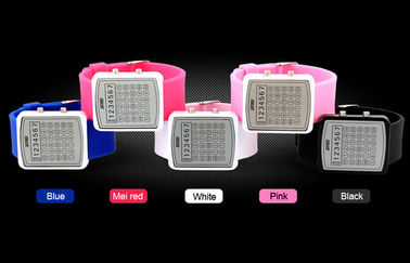 EL نور پس زمینه LED دیجیتال ساعت، ماشین حساب شماره گیری آینه ساعت